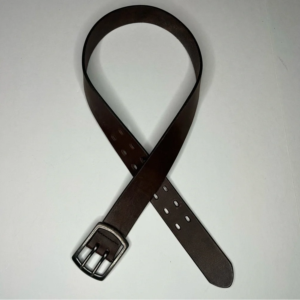Old Navy Brown Men's SZ S Leather Belt Western Country Timeless Everyday Casual